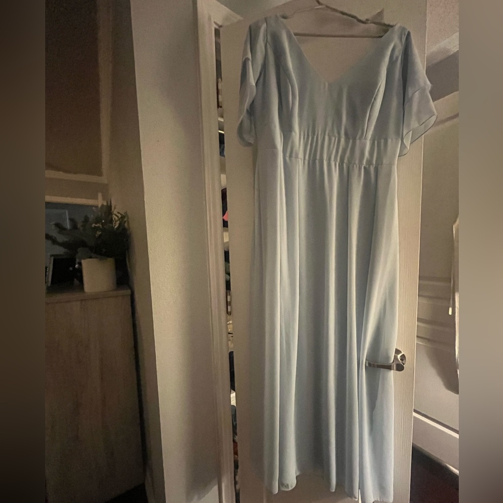 Dessy Collection Light Blue Dress